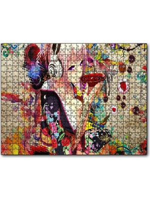 Cakapuzzle Anime Kulaklıklı Genç Kız Çay Içiyor 120 Parça Puzzle Yapboz Mdf (Ahşap)