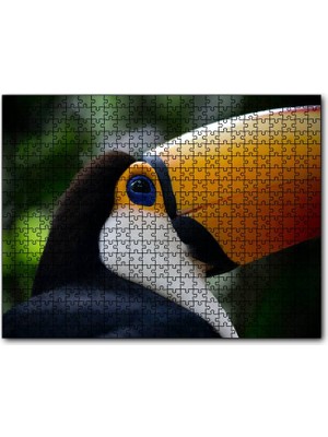 Cakapuzzle Muhteşem Renkleriyle Tukan Kuşu 120 Parça Puzzle Yapboz Mdf (Ahşap)