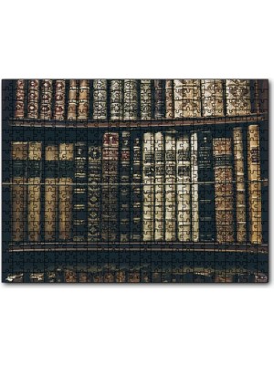 Cakapuzzle Kütüphane Rafında Ciltli Kitaplar 120 Parça Puzzle Yapboz Mdf (Ahşap)