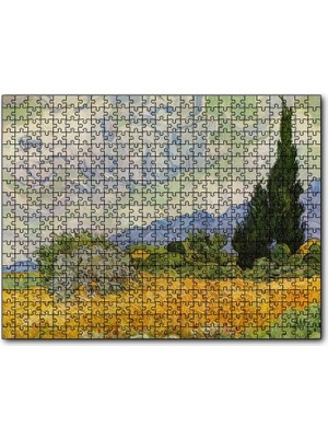 Cakapuzzle Vincent Van Gogh Selvili Buğday Tarlası 120 Parça Puzzle Yapboz Mdf (Ahşap)