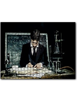 Cakapuzzle Nikola Tesla Çalışma Masası 120 Parça Puzzle Yapboz Mdf (Ahşap)