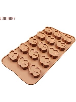 Siliko World Kalp Içinde Kalp Silikon Çikolata Kalıbı