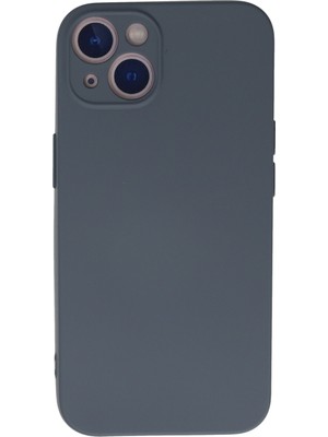 Case World Apple iPhone 13 Mini Kapak Içi Kadife Kamera Korumalı Lansman Silikon Kılıf - Petrol Mavisi