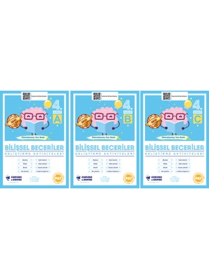 Pat Bilişsel Beceriler Geliştirme Aktiviteleri 4.Sınıf Seti (A-B-C) 3 Kitap Güncellenmiş Yeni Baskı