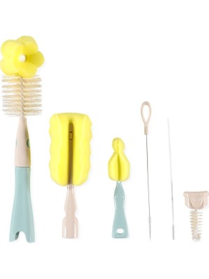 Baby Plus Biberon Temizleme Seti – Fırça ve Sünger Aparatlı, Bebek Biberonları için Pratik ve Hijyenik Temizlik