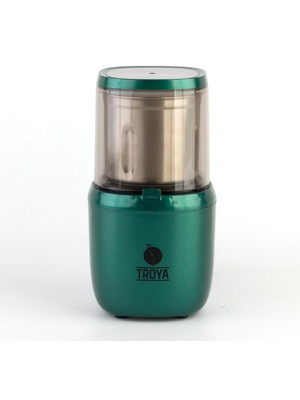 Geseus Troya Kahve ve Baharat Öğütücü 85GR Kapasite Çıkartılabilir Yıkanabilir Çelik Hazne-Yeşil