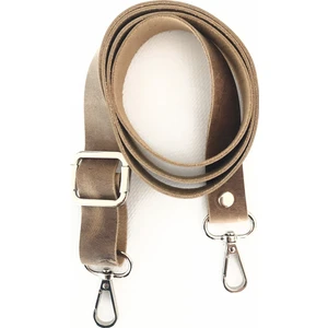 Alfa Tasarım Atölyesi Deri Çanta Sapı Gümüş (120 Cm) - Crazy Kum Rengi