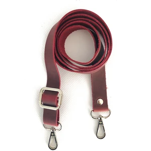 Alfa Tasarım Atölyesi Deri Çanta Sapı Gümüş (120 Cm) - Crazy Pembe Rengi