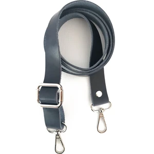 Alfa Tasarım Atölyesi Deri Çanta Sapı Gümüş (120 Cm) - Lacivert Rengi