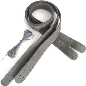 Alfa Tasarım Atölyesi Deri Dikilebilir Çanta Sapı (Çift/75 Cm) - Crazy Gri Rengi