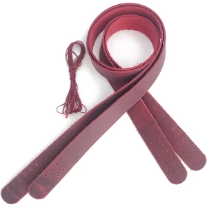 Alfa Tasarım Atölyesi Deri Dikilebilir Çanta Sapı (Çift/75 Cm) - Crazy Pembe Rengi