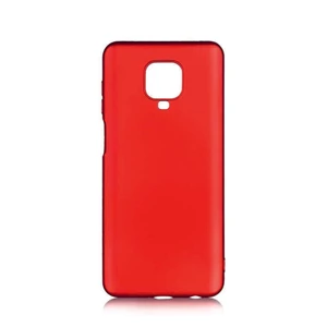 Xiaomi Redmi Note 9 Pro Kırmızı Silikon Rubber Kılıf Arka Kapak Renkli