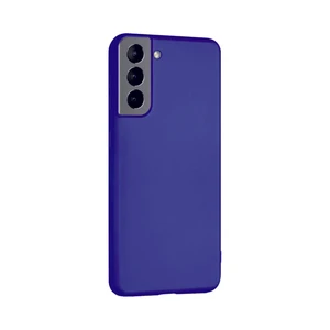 Samsung Galaxy S21 Mavi Silikon Rubber Kılıf Arka Kapak Mavi