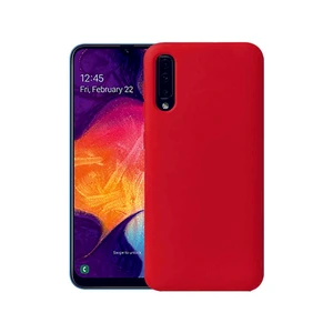 Samsung Galaxy A70 Kırmızı Silikon Rubber Kılıf Arka Kapak Kırmızı