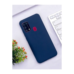 Samsung Galaxy M31 Lacivert Silikon Rubber Kılıf Arka Kapak Lacivert