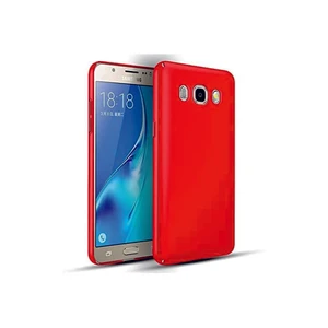 Samsung Galaxy J7 2016 Kırmızı Silikon Rubber Kılıf Arka Kapak Kırmızı