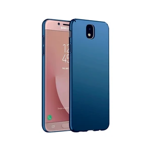 Samsung Galaxy J7 Pro Mavi Silikon Rubber Kılıf Arka Kapak Mavi