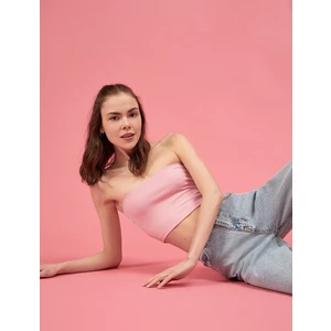 Kadın Straplez Tanktop Fitilli