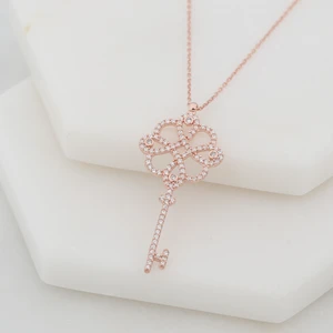 925 Gümüş Anahtar 925 Ayar Gümüş Kolye