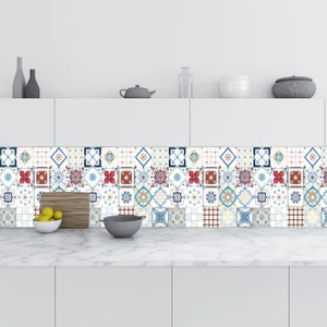 Sticker Art Mutfak Tezgah Arası Folyo Fayans Kaplama Folyosu Fayans Karo 60X500 cm