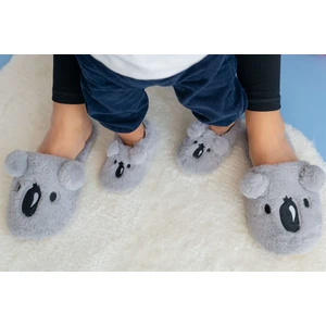 First Step Peluş Koala Anne-Bebek Terlik ve Kaydırmaz Patik Seti