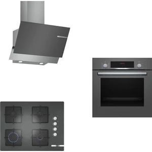 Gri Ankastre  Set 186 ( HBF514BH0T - POP7C9O12O - DWK65AD70R ) 67 cm Ocak