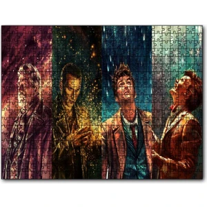 Doctor Who Karakterler 1000 Parça Puzzle Yapboz Mdf(Ahşap)