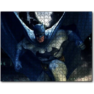 Batman Animasyon Görseli 120 Parça Puzzle Yapboz Mdf (Ahşap)