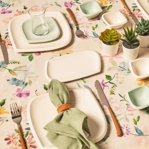 Tiny Green 26 Parça 6 Kişilik Porselen Kahvaltı/Servis Takımı