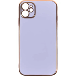 Apple iPhone 11 Kılıf Bark Parlak Silikon Renkli Kenarları Rose Mor