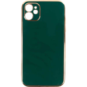 Dlrcase Apple iPhone 11 Kılıf Bark Parlak Silikon Renkli Kenarları Rose Haki