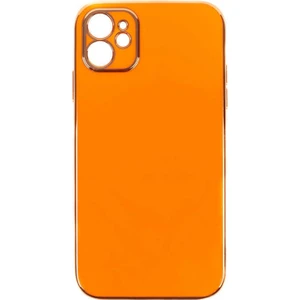 Dlrcase Apple iPhone 11 Kılıf Bark Parlak Silikon Renkli Kenarları Rose Turuncu