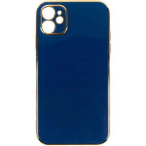 Dlrcase Apple iPhone 11 Kılıf Bark Parlak Silikon Renkli Kenarları Rose Lacivert