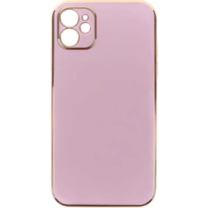 Dlrcase Apple iPhone 11 Kılıf Bark Parlak Silikon Renkli Kenarları Rose Lila