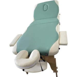 Katlanabilir 3 Parçalı Ahşap Masaj Masası,
çanta Tipi Masaj ve Yatağı Yeşil-Krem