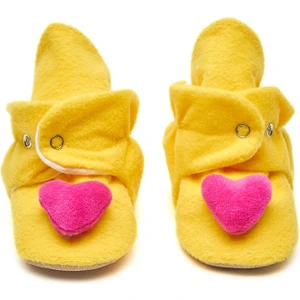 First Step Kalp Kaydırmaz Tabanlı Pamuk Astarlı Çıtçıtlı Panduf