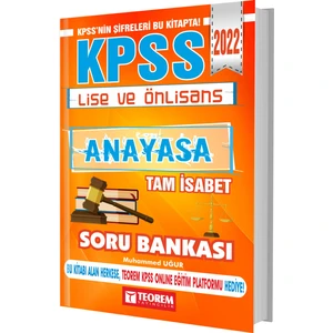 Teorem Yayıncılık Kpss Lise Önlisans Tam Isabet Anayasa Soru Bankası