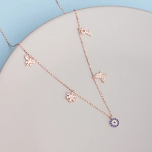 Ravza Gümüş 925 Ayar Gümüş Şans Kolyesi