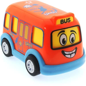 Çek Bırak Mini Sevimli Turuncu Otobüs
