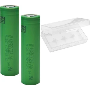 Vtc6 18650 3.7 V 3000 mAh 30A Li-Ion Şarjlı Pil 2'li + Pil Taşıma Kutusu