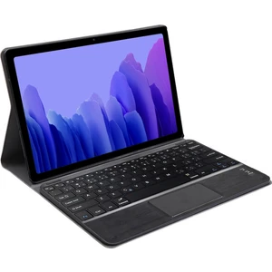 Samsung Galaxy Tab A7 T500 T505 T507 10.4" 2020 Bluetooth Touchpad Klavye + Bkk5 Standlı Kılıf - Siyah