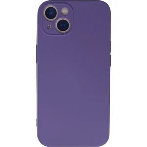 Case World Apple iPhone 13 Mini Kapak Içi Kadife Kamera Korumalı Lansman Silikon Kılıf - Mor