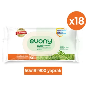 Evony Hijyenik Temizlik Mendili 18x50’li (900 Yaprak)