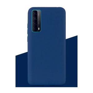 Huawei P Smart 2021 Lacivert Silikon Rubber Kılıf Arka Kapak Lacivert