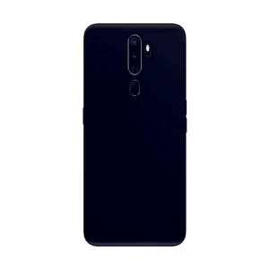 Oppo A5 2020 Siyah Silikon Rubber Kılıf Arka Kapak Siyah