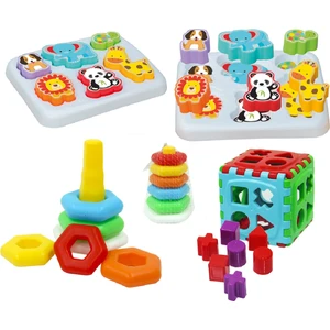 Sevimli Hayvanlar Bultak + Kuleli Halkalar + Puzzle Bultak Küp