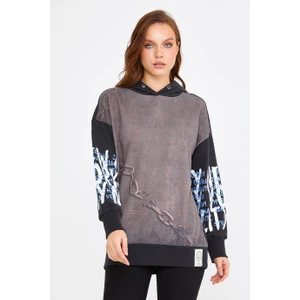 BRZ Collection Unisex Oversize Kapüşonlu Sweatshirt