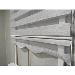 Story Perde Dilimli Soft Bamboo Gri Zebra Perde