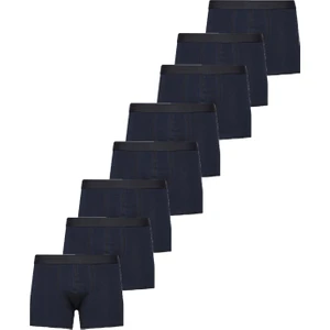 John Lion Erkek Premium Likralı 8'li Boxer Lacivert
