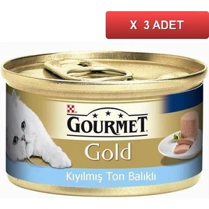 Gourmet Gold Kıyılmış Ton Balıklı Kedi Konservesi 85 Gram 3'lü